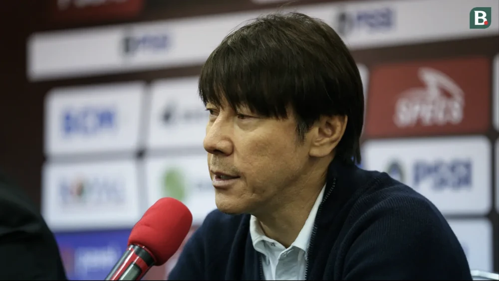 Shin Tae-yong sẽ hết hạn hợp đồng với Indonesia vào cuối năm nay. ẢNH: BOLA