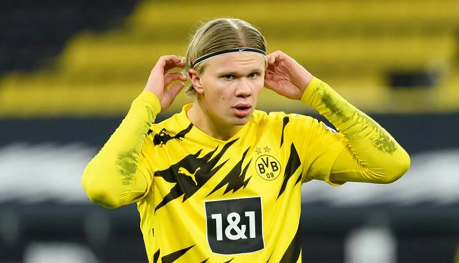 Erling Haaland có 2,5 năm chơi cho Borussia Dortmund. ẢNH: GETTY