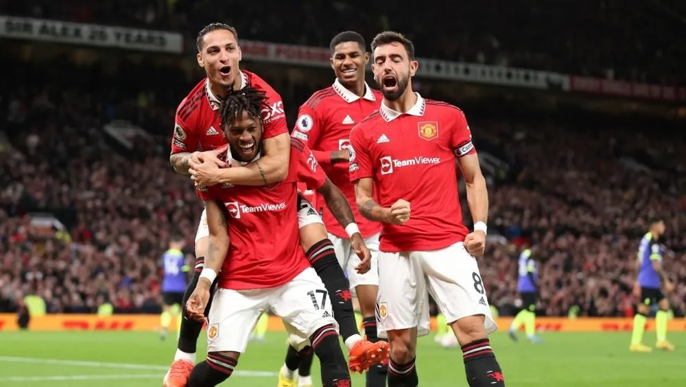 Thi đấu gắn kết, MU dễ dàng đánh bại Tottenham. Ảnh: GETTY IMAGES