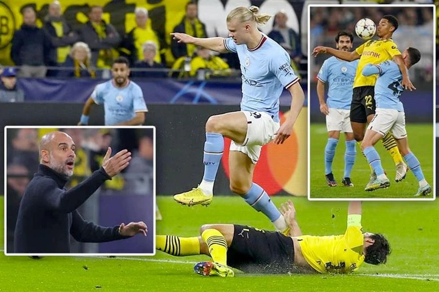 Man City đã bị Borussia Dortmund cầm hòa trong ngày trở về đáng quên của Haaland. ẢNH: GETTY