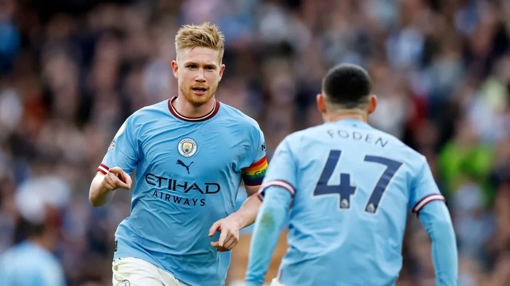 Man City vẫn là thế lực đáng sợ ở Premier League. Ảnh: Getty