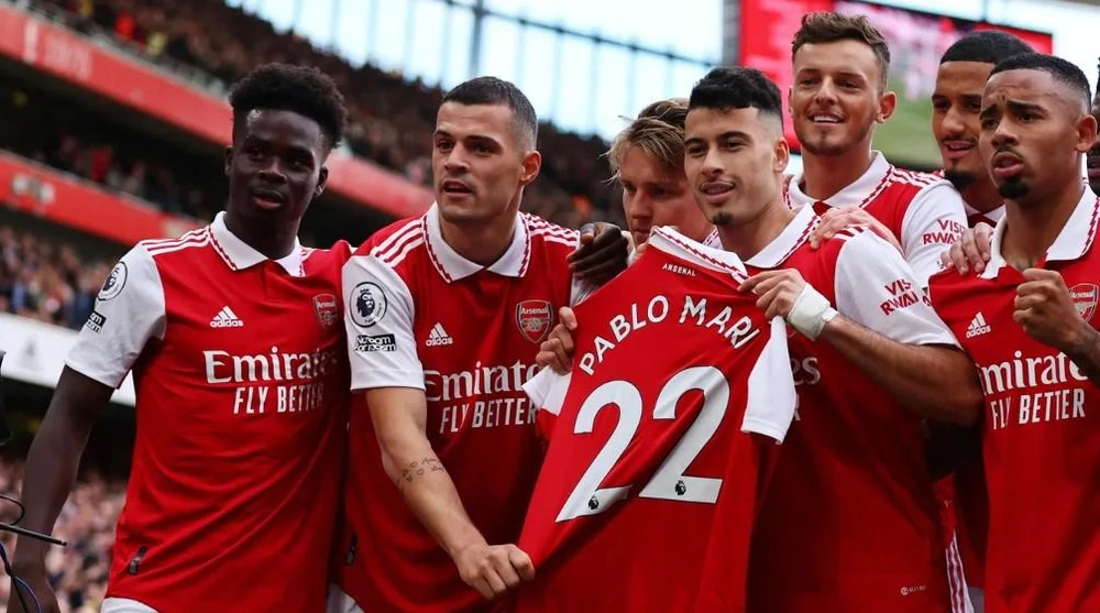 Arsenal quá mạnh so với Nottingham. Ảnh: Getty