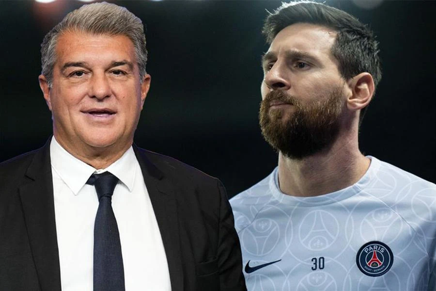 Messi từ chối nhận mọi cuộc gọi từ Barcelona và chủ tịch Laporta. ẢNH: GETTY