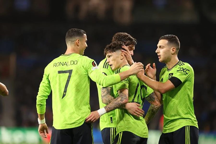 Garnacho có một tương lai đầy hứa hẹn phía trước tại MU. ẢNH: GETTY