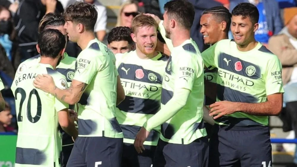 Man City đang có phong độ rất cao ở giải đấu quốc nội. Ảnh: Getty