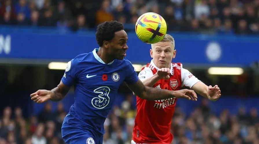 Chelsea không thể tạo bất ngờ cho hàng thủ Arsenal. Ảnh: Getty