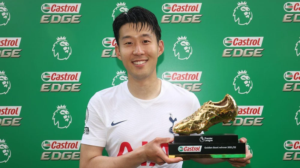 Son Heung-min giành chiếc giày vàng Premier League 2021 - 2022. ẢNH: GETTY