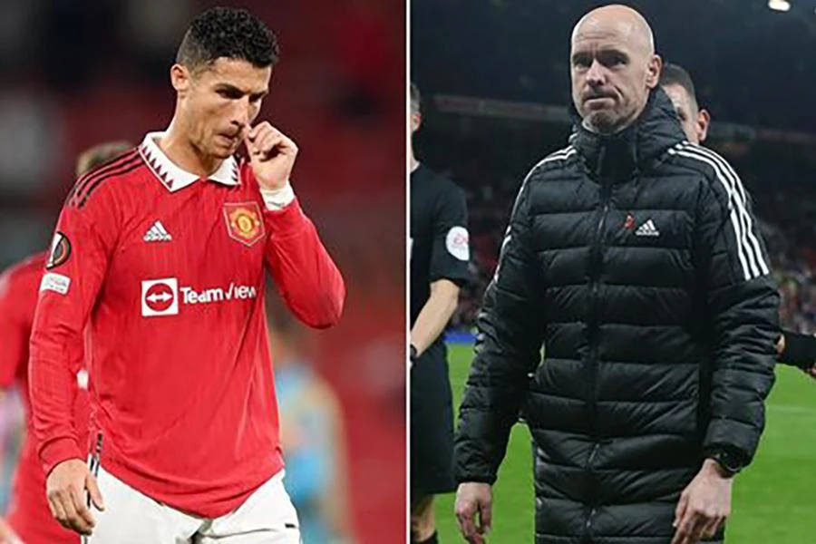Ten Hag đẩy Ronaldo lên ghế dự bị