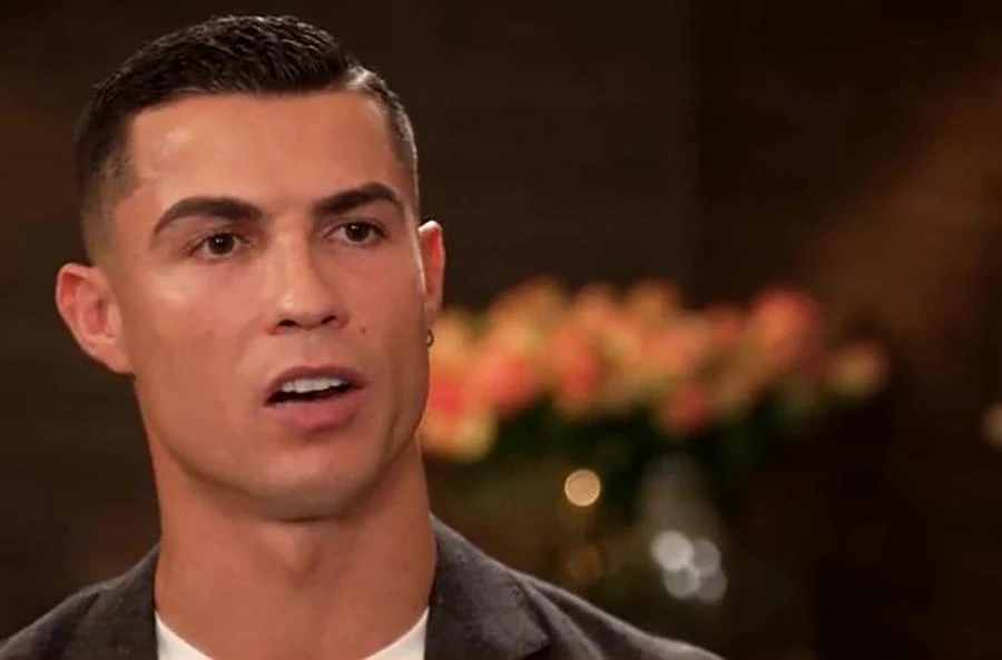 Ronaldo đã thực hiện cuộc phỏng vấn gây chấn động làng bóng đá trước thềm World Cup 2022. ẢNH: TWITTER Manchester United bị Ronaldo chỉ trích