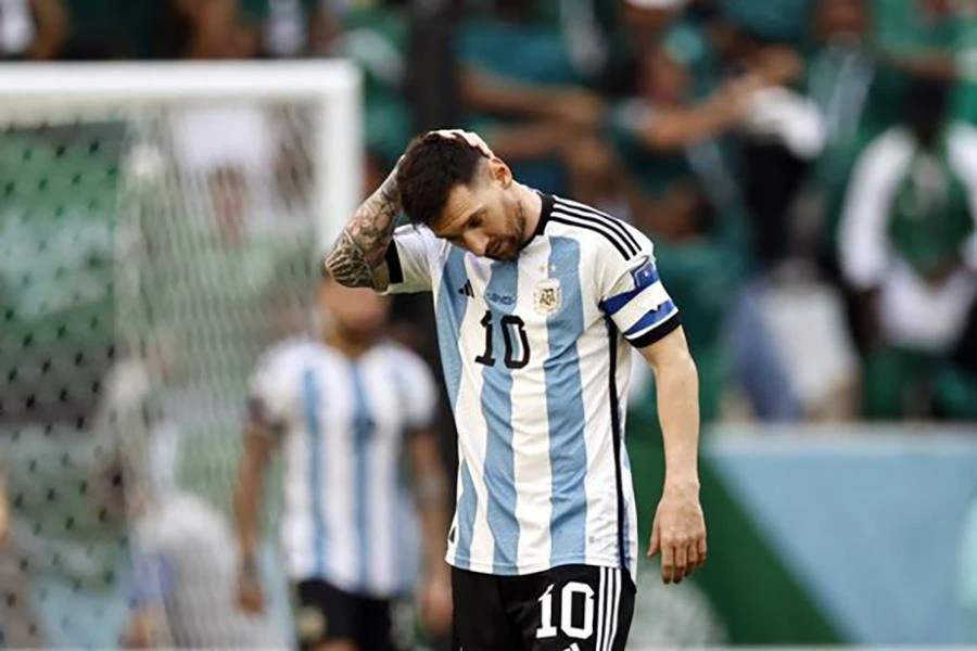 Messi đã bị con trai của Maradona chỉ trích. ẢNH: GETTY