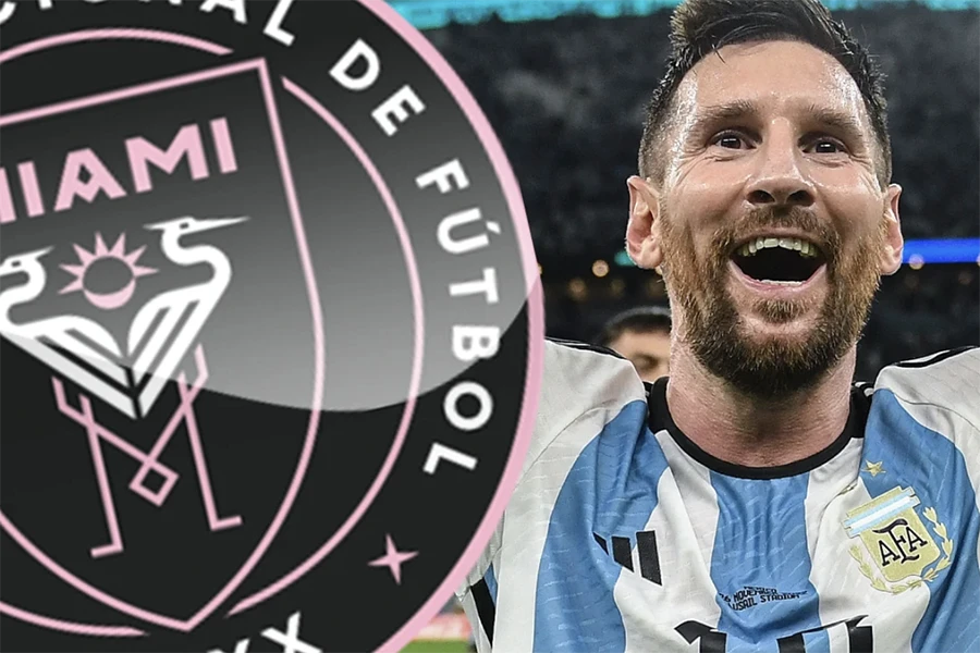 Messi chuẩn bị gia nhập Inter Miami. ẢNH: SUN SPORTS Messi chuẩn bị gia nhập Inter Miami. ẢNH: SUN SPORTS