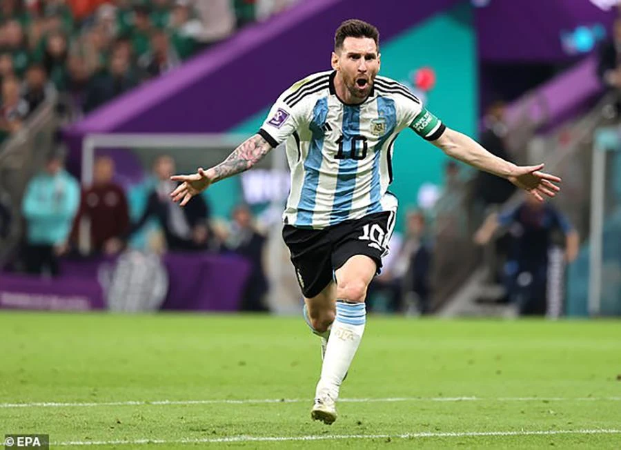 Messi đã có 2 bàn sau 2 trận tại World Cup 2022. ẢNH: EPA Messi đã có 2 bàn sau 2 trận tại World Cup 2022. ẢNH: EPA