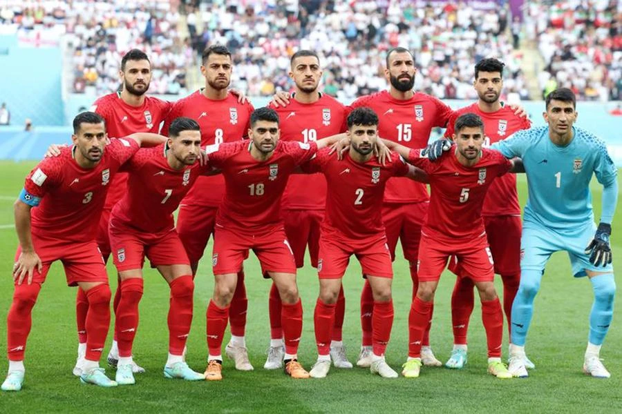 Đội hình tuyển Iran tại World Cup 2022. ẢNH: GETTY
