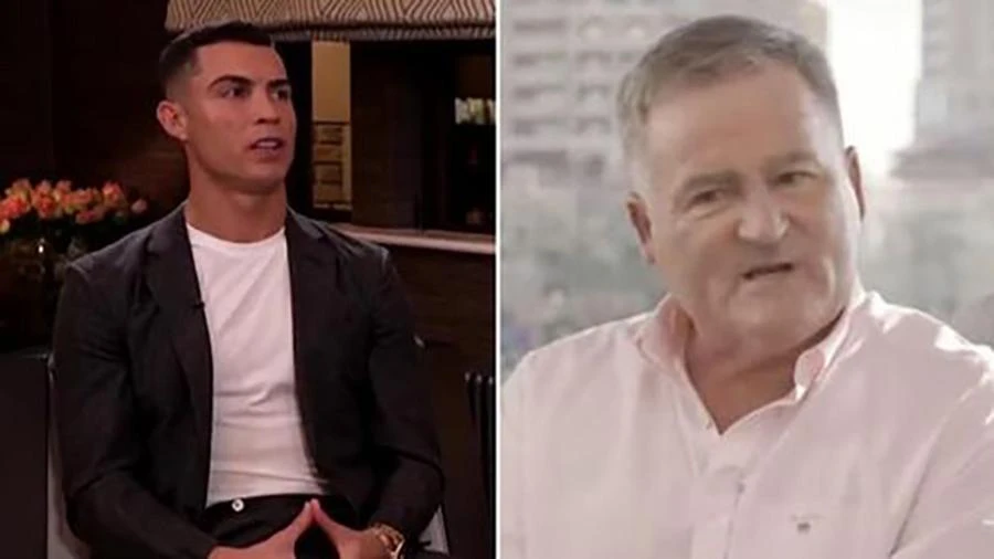 Morgan khẳng định Ronaldo đã nói với ông rằng anh đã ghi bàn. ẢNH: MIRROR