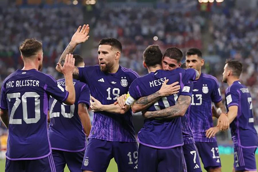 Argentina vẫn có được chiến thắng sau cùng trước Ba Lan. ẢNH: GETTY