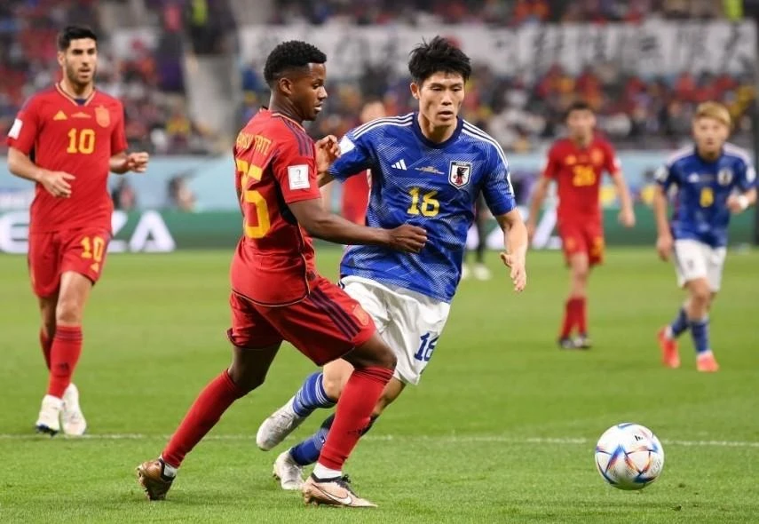 Thua Nhật Bản, Tây Ban Nha đứng vị trí thứ 2 bảng F. Ảnh: Getty