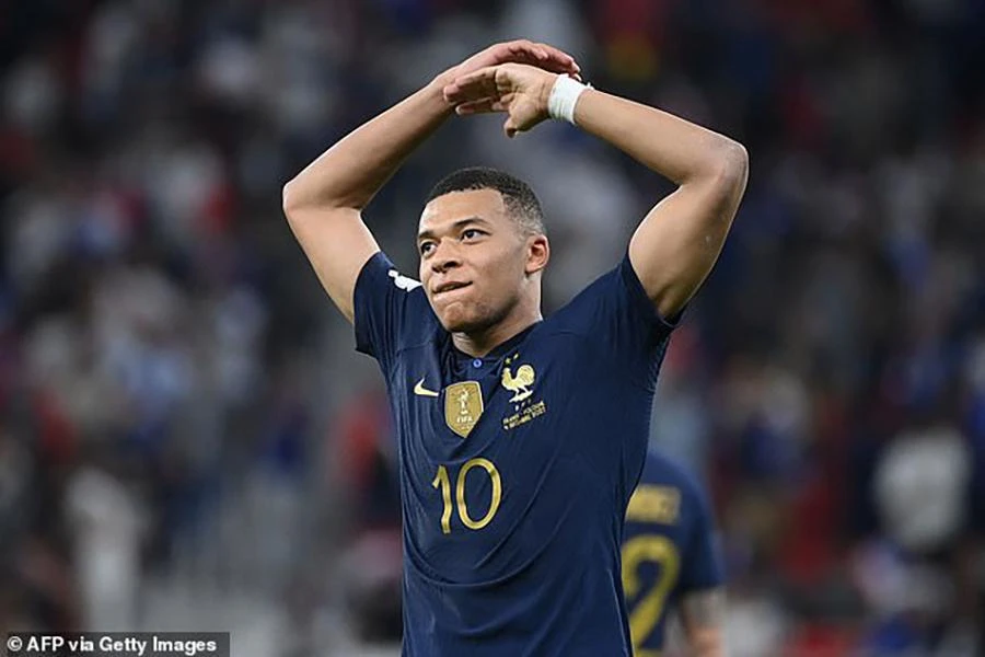 Mbappe đang là ngôi sao tỏa sáng nhất World Cup 2022. ẢNH: GETTY