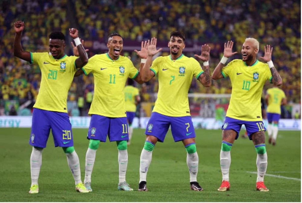 Brazil thắng dễ Hàn Quốc để vào tứ kết. Ảnh:GETTY