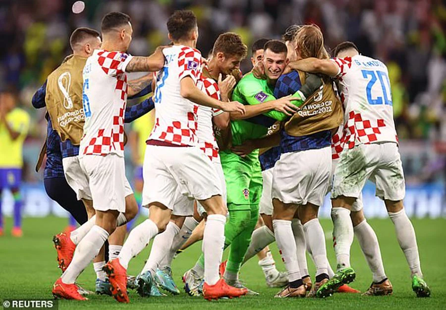 Croatia lại thắng ở loạt luân lưu. ẢNH: REUTERS