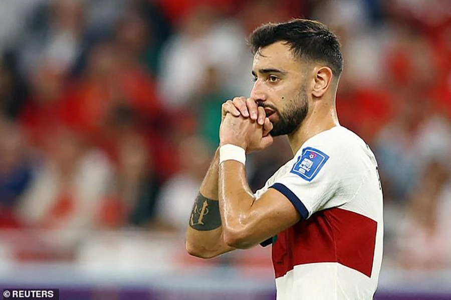 Bruno Fernandes đã viết tâm thư xúc động gửi người hâm mộ. ẢNH: REUTERS Bruno Fernandes đã viết tâm thư xúc động gửi người hâm mộ. ẢNH: REUTERS