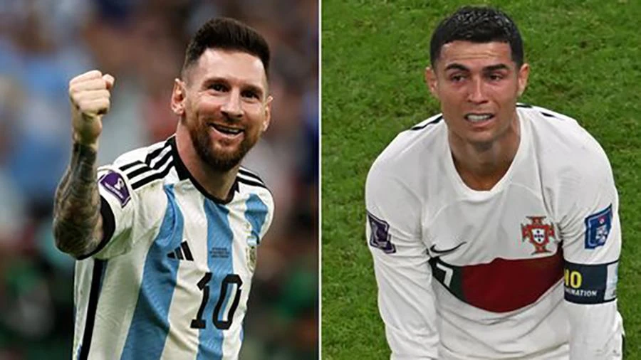 Thuyết âm mưu về Messi khiến Ronaldo kết thúc giấc mơ World Cup? ẢNH: MIRROR