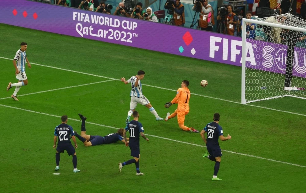 Argentina hạ gục Croatia 3 bàn không gỡ. ẢNH: GETTY