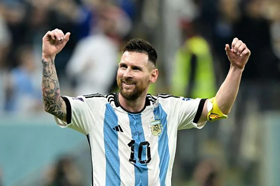 Messi sắp trở thành cầu thủ thi đấu nhiều trận nhất trong lịch sử World Cup. ẢNH: GETTY