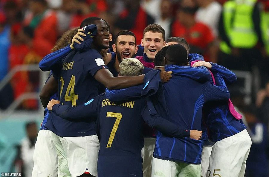 Pháp vào chung kết World Cup 2022 gặp Argentina. ẢNH: REUTERS