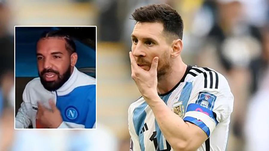 Lời nguyền của Drake có khiến Messi ôm hận trong một trận chung kết World Cup khác? ẢNH: MIRROR
