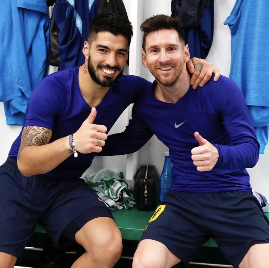 Messi và Suarez chơi rất thân với nhau... ẢNH: INSTAGRAM MESSI