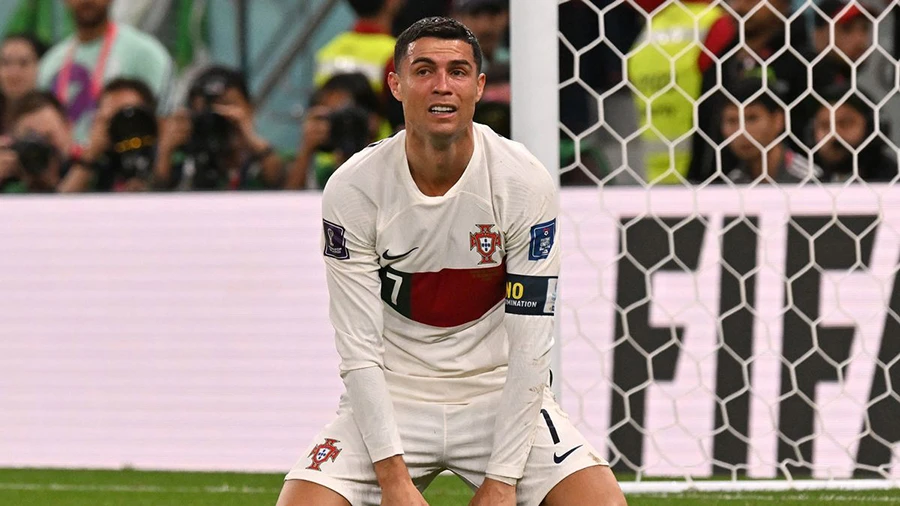 Cristiano Ronaldo có kỳ World Cup không thành công với tuyển Bồ Đào Nha. ẢNH: GETTY