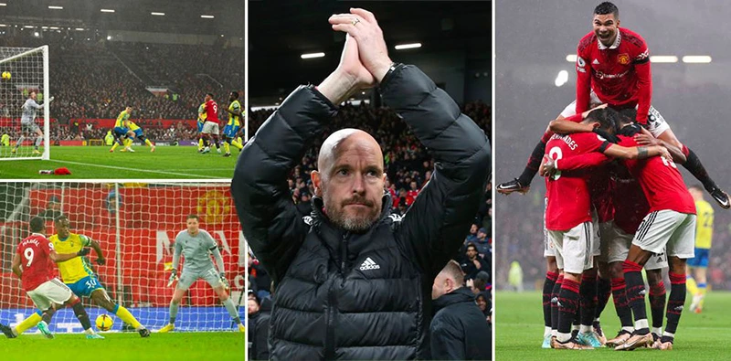 MU xuất sắc đánh bại Nottingham Forest 3-0. ẢNH: MIRROR