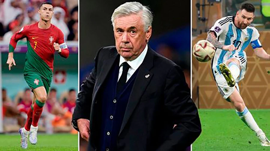 Ancelotti không chỉ ra ai là cầu thủ hay nhất lịch sử bóng đá. ẢNH: MIRROR Ancelotti không chỉ ra ai là cầu thủ hay nhất lịch sử bóng đá. ẢNH: MIRROR