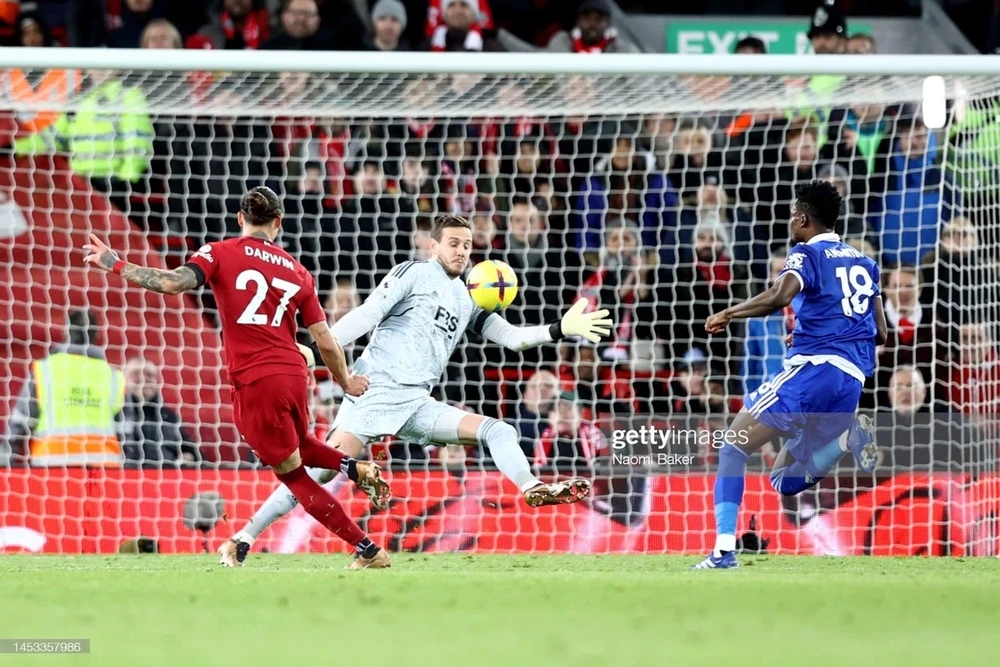 Darwin Nunez vô duyên trước khung thành đối thủ từ trận này sang trận khác. Ảnh: Getty