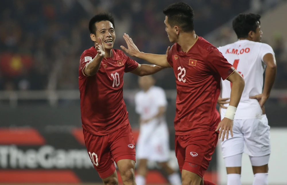 Tuyển Việt Nam bất bại ở vòng bảng AFF Cup 2022 và không thủng lưới bàn nào. ẢNH: HẢI THỊNH