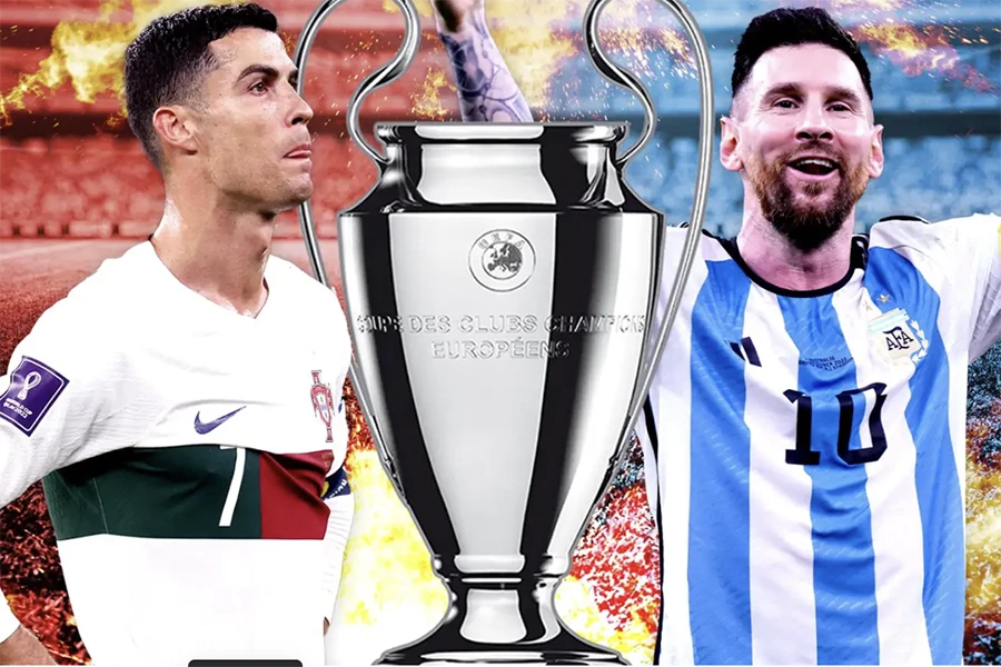 Có 11 kỷ lục của Ronaldo tại Champions League mà Messi cần phải vượt qua. ẢNH: SUN SPORTS Có 11 kỷ lục của Ronaldo tại Champions League mà Messi cần phải vượt qua. ẢNH: SUN SPORTS
