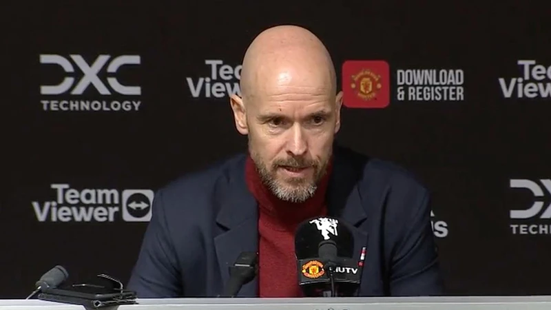 Ten Hag muốn có 1 chiếc cúp ở MU nhằm tạo bước đệm đưa 'quỷ đỏ' trở lại vinh quang xưa. ẢNH: FOOTBALL DAILY