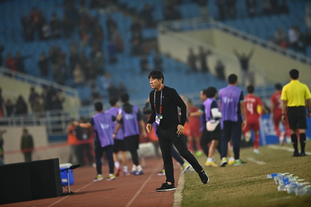 Shin Tae-yong không thể giúp Indonesia lần thứ hai liên tiếp vào chung kết AFF Cup. ẢNH: ANH THỎA
