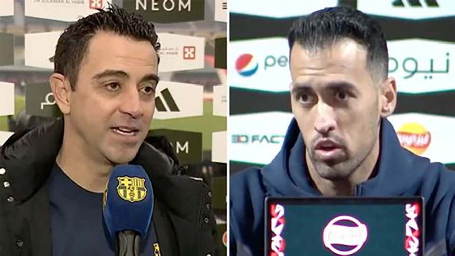 HLV Xavi muốn tìm cầu thủ thay thế cho Sergio Busquets tại Barca. ẢNH: MIRROR HLV Xavi muốn tìm cầu thủ thay thế cho Sergio Busquets tại Barca. ẢNH: MIRROR