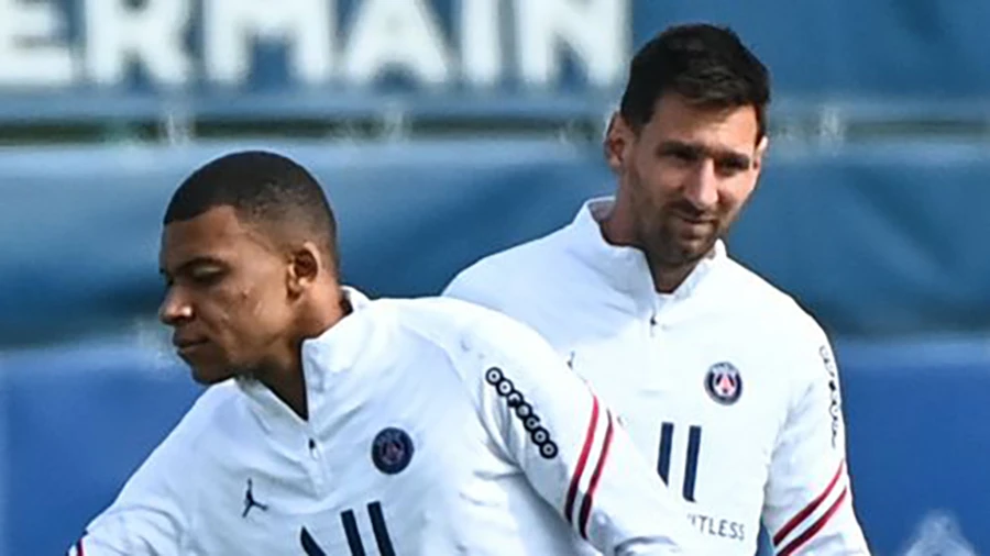 Galtier bỏ qua Messi và trao chức đội phó PSG cho Mbappe. ẢNH: GETTY
