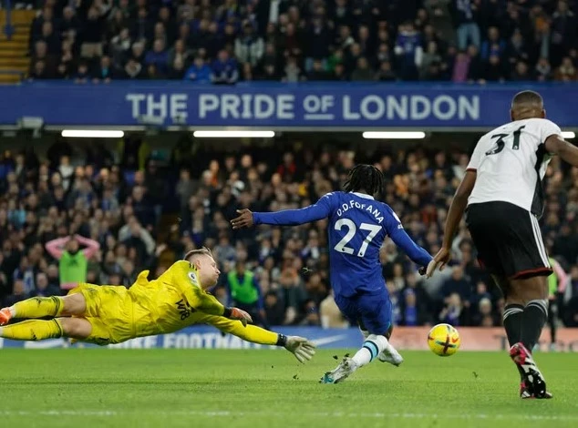 Thủ thành Leno của Fulham đã có trận xuất sắc. Ảnh: Getty