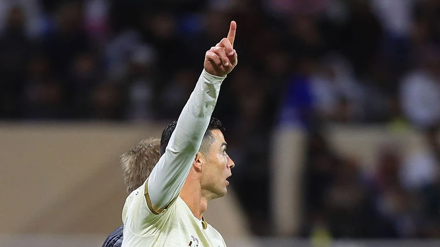 Ronaldo đã "mở tài khoản" ở Al Nassr nhưng vẫn bị cho là hết thời. ẢNH: GETTY