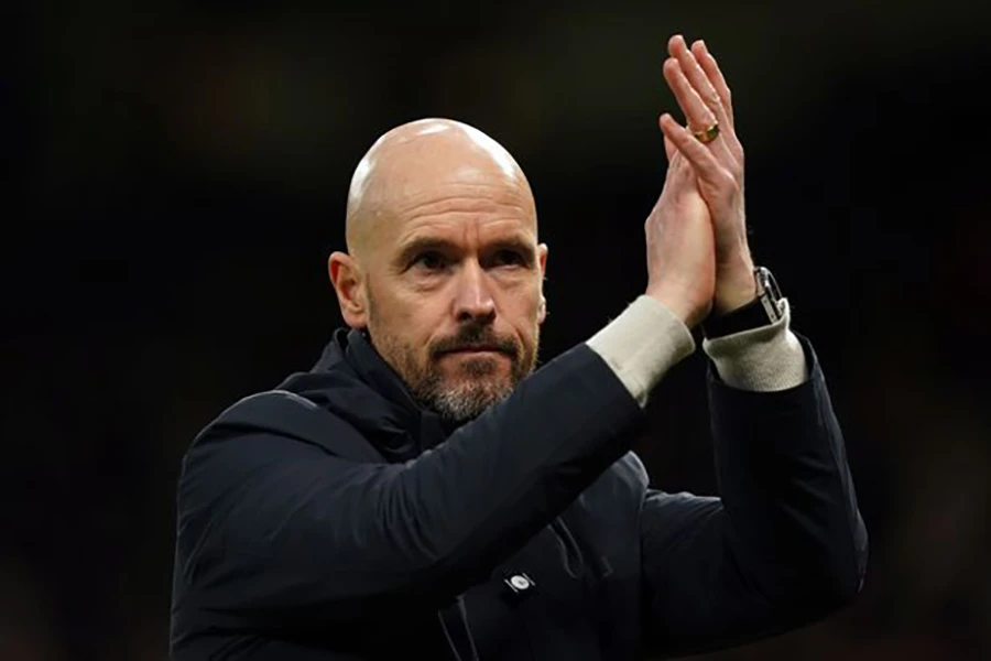 Ten Hag chỉ tập trung vào chuyên môn và không muốn bị lôi vào vấn đề khác. ẢNH: PA