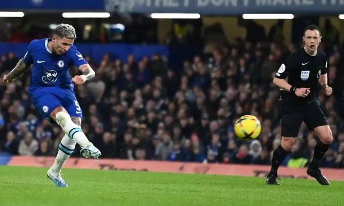 Enzo Fernandez đang hòa nhập rất nhanh với lối chơi của HLV Graham Potter. Ảnh: Getty