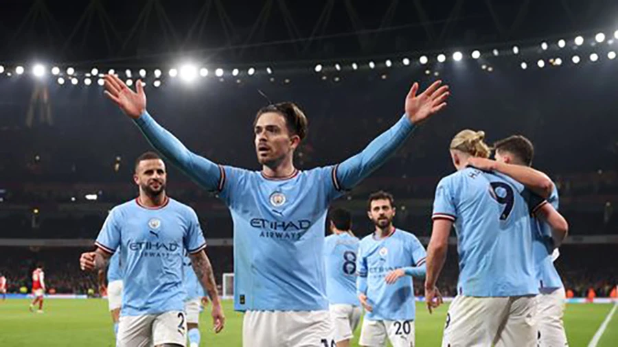 Man City có chiến thắng rất quan trọng trước Arsenal. ẢNH: GETTY