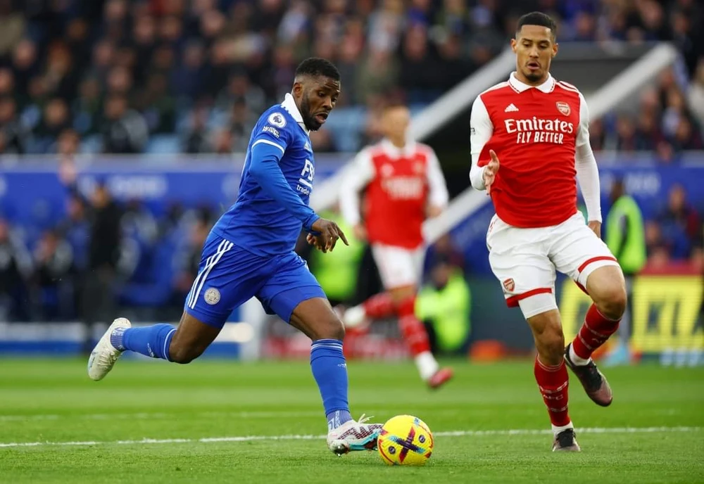 Leicester không thể tung ra cú sút nguy hiểm nào về phía khung thành Arsenal. Ảnh: Getty