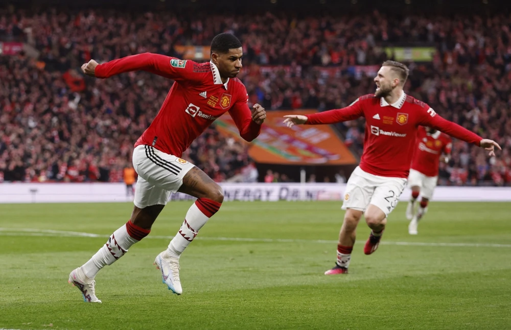 Rashford đang có phong độ rất cao. Ảnh: Getty