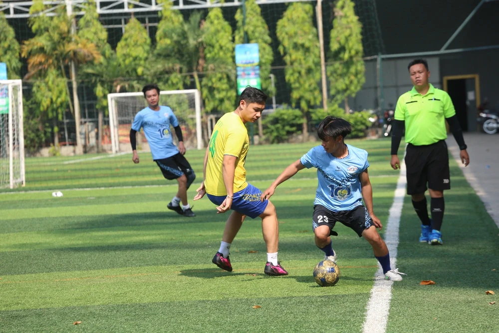 Trận Thái Sơn Soft thắng HTV trong trận tranh hạng 5.