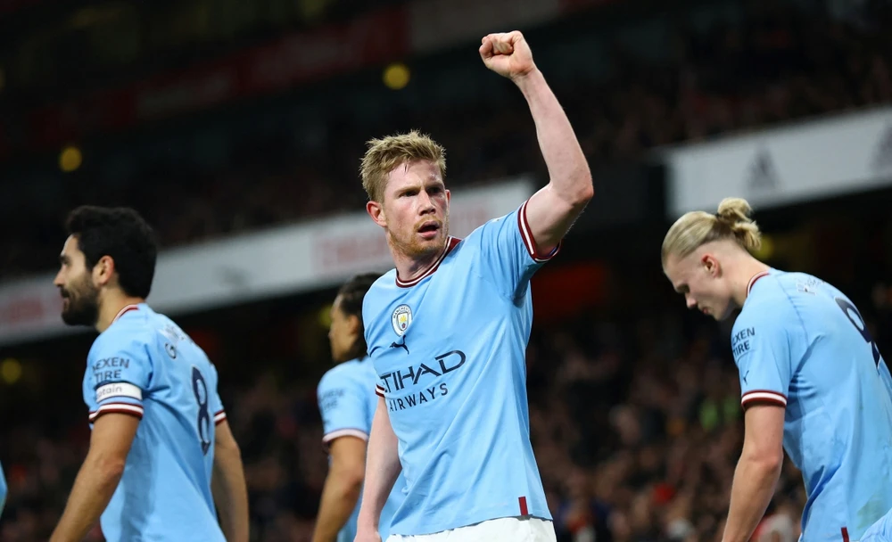 Sự trở lại của Kevin De Bruyne giúp tuyến giữa Man City thi đấu gắn kết hơn. Ảnh: Getty