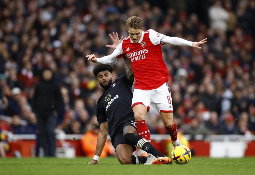 Bournemouth có trận đấu đầy nỗ lực trên sân Emirates. Ảnh: Getty